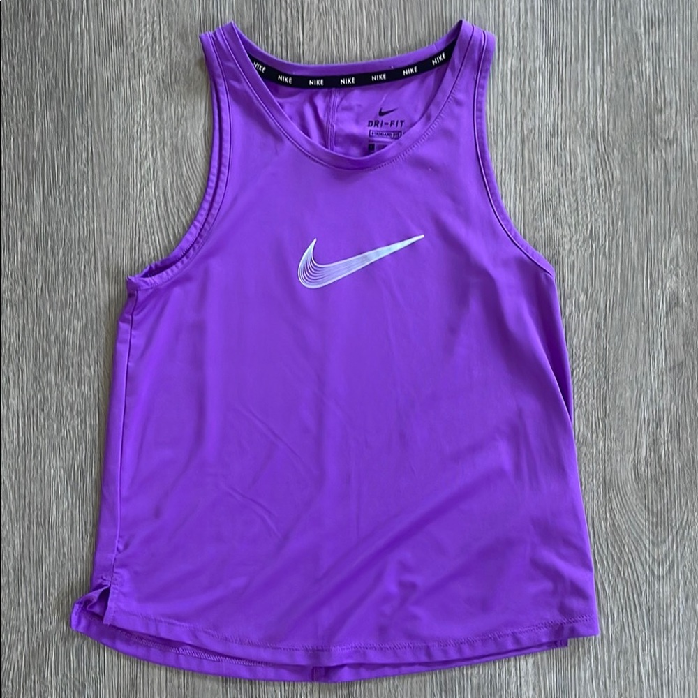 Nike Kids Girls Purple Athletic Tank Top